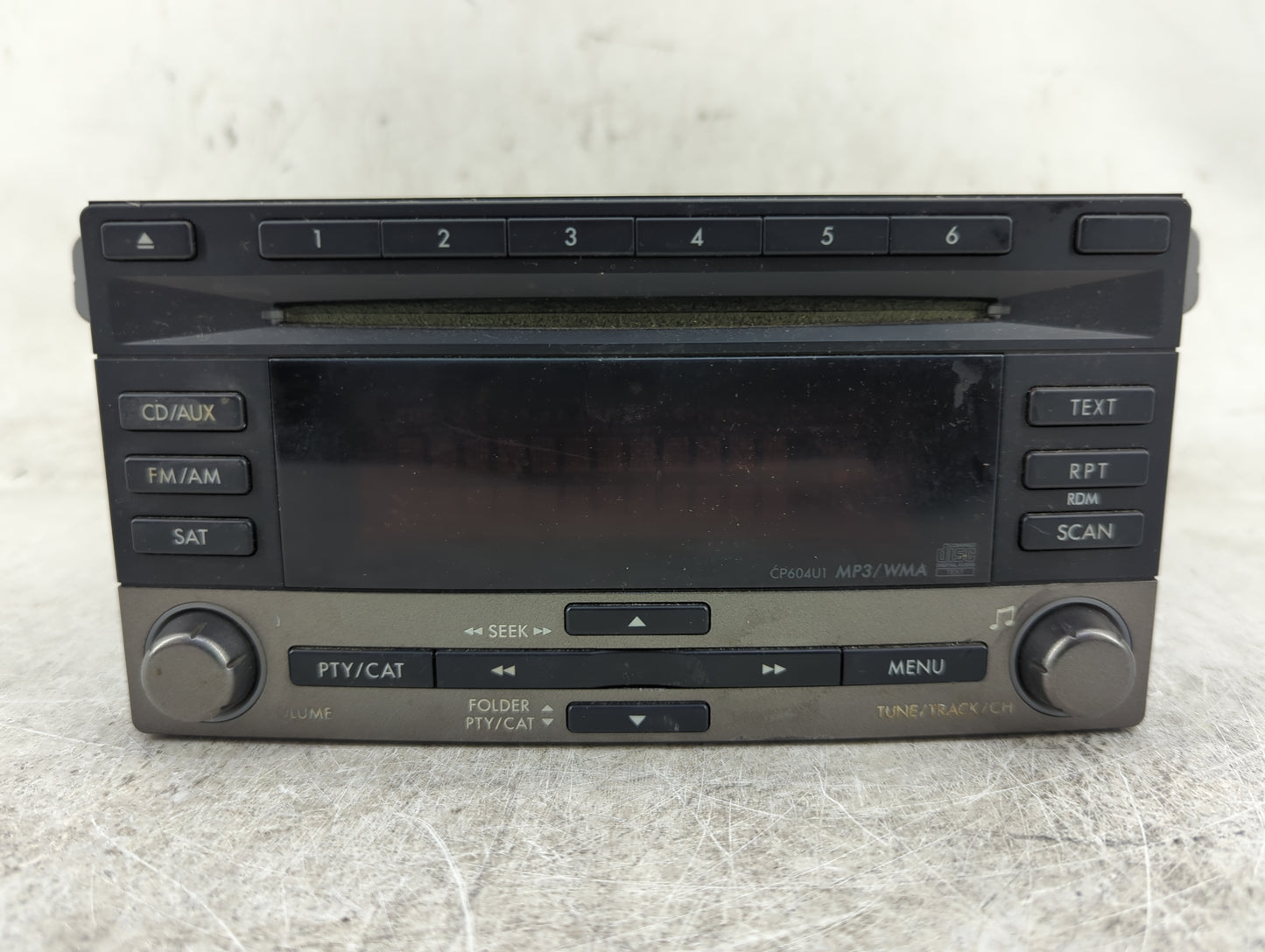 2012 Subaru Forester Radio AM FM Cd Player Receiver Replacement P/N:86201SC700 PF-2982B-B, CP604U1 Fits OEM Used Auto Parts 