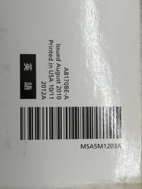 2012 Subaru Forester Owners Manual Book Guide P/N:A8170BE-A MSA5M1203A OEM Used Auto Parts - Oemusedautoparts1.com