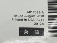 2012 Subaru Forester Owners Manual Book Guide P/N:A8170BE-A OEM Used Auto Parts - Oemusedautoparts1.com