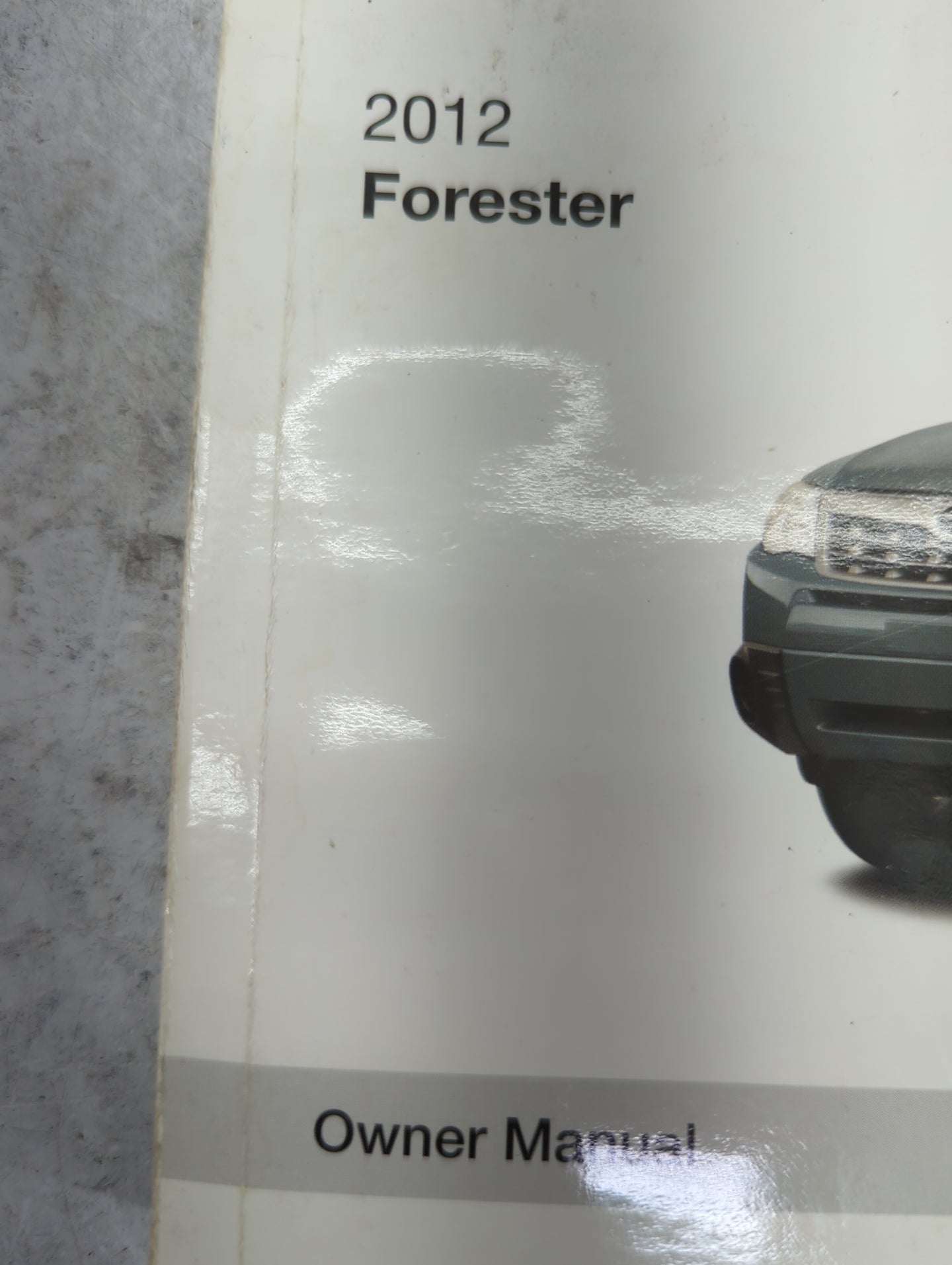2012 Subaru Forester Owners Manual Book Guide P/N:A8170BE-A OEM Used Auto Parts - Oemusedautoparts1.com