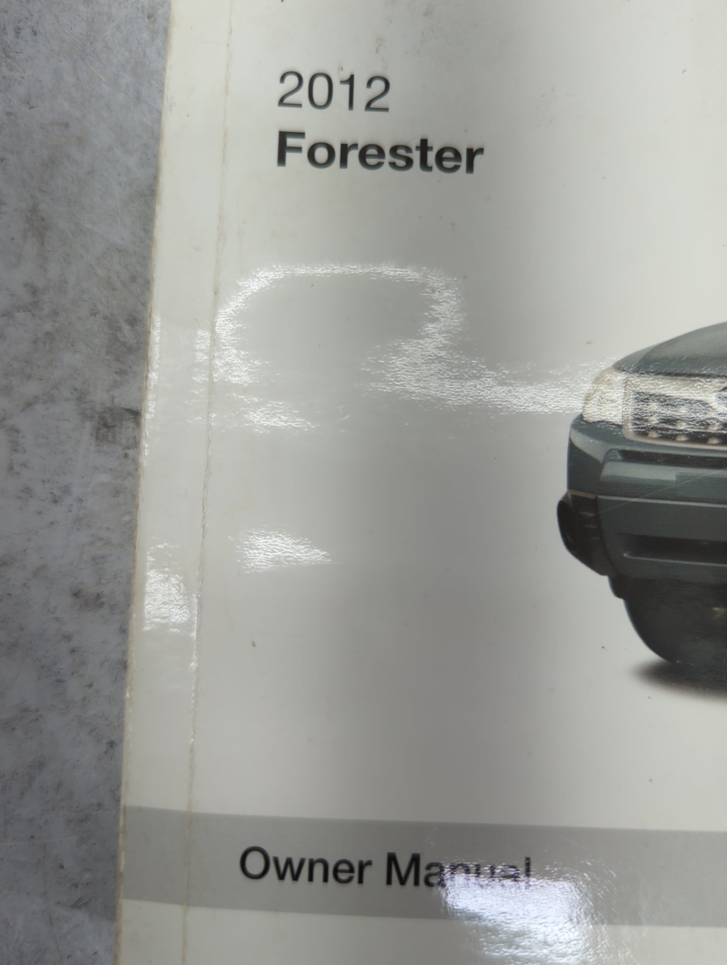 2012 Subaru Forester Owners Manual Book Guide P/N:A8170BE-A OEM Used Auto Parts - Oemusedautoparts1.com