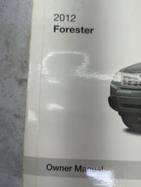 2012 Subaru Forester Owners Manual Book Guide P/N:A8170BE-A OEM Used Auto Parts - Oemusedautoparts1.com