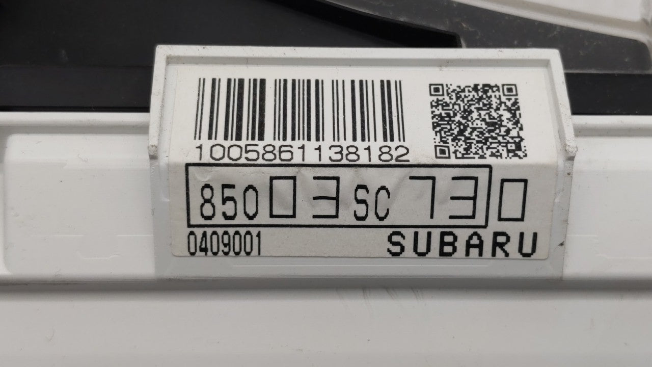 2012-2013 Subaru Forester Instrument Cluster Speedometer Gauges P/N:85003SC740 85003SC730 Fits Fits 2012 2013 OEM Used Auto 
