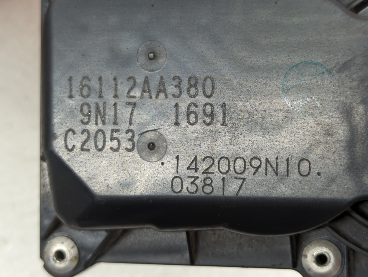 2011-2017 Subaru Forester Throttle Body P/N:16112AA380 Fits Fits 2011 2012 2013 2014 2015 2016 2017 OEM Used Auto Parts - Oe