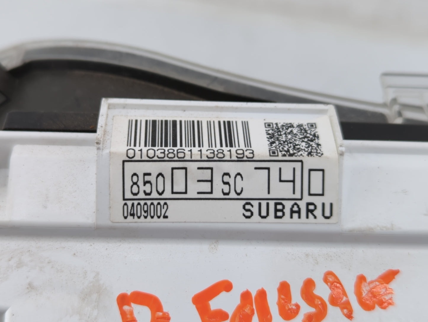 2012 Subaru Forester Instrument Cluster Speedometer Gauges P/N:85003 SC740 Fits OEM Used Auto Parts - Oemusedautoparts1.com