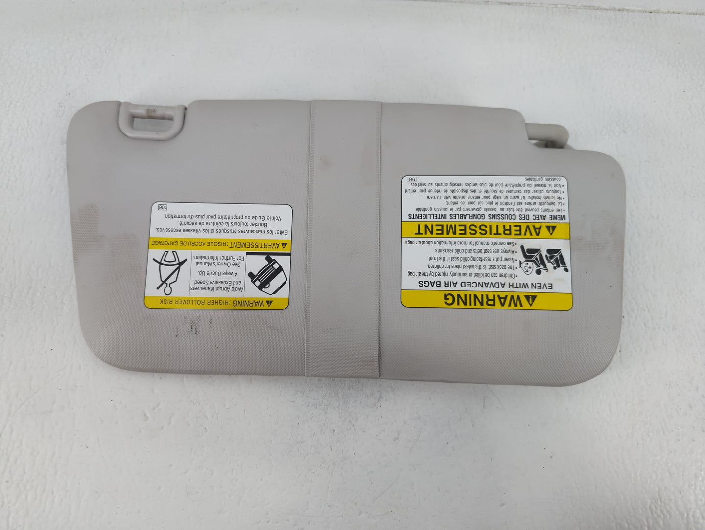 2012 Subaru Forester Sun Visor Shade Replacement Driver Left Mirror Fits OEM Used Auto Parts - Oemusedautoparts1.com