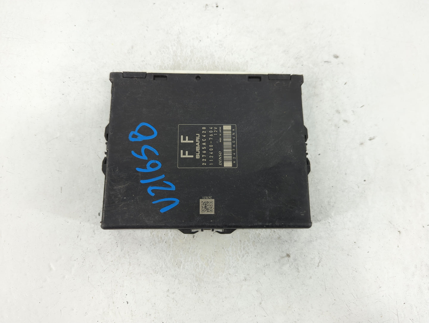 2012 Subaru Impreza PCM Engine Control Computer ECU ECM PCU OEM P/N:22765AC420 Fits OEM Used Auto Parts - Oemusedautoparts1.