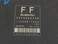 2012 Subaru Impreza PCM Engine Control Computer ECU ECM PCU OEM P/N:22765AC420 Fits OEM Used Auto Parts - Oemusedautoparts1.