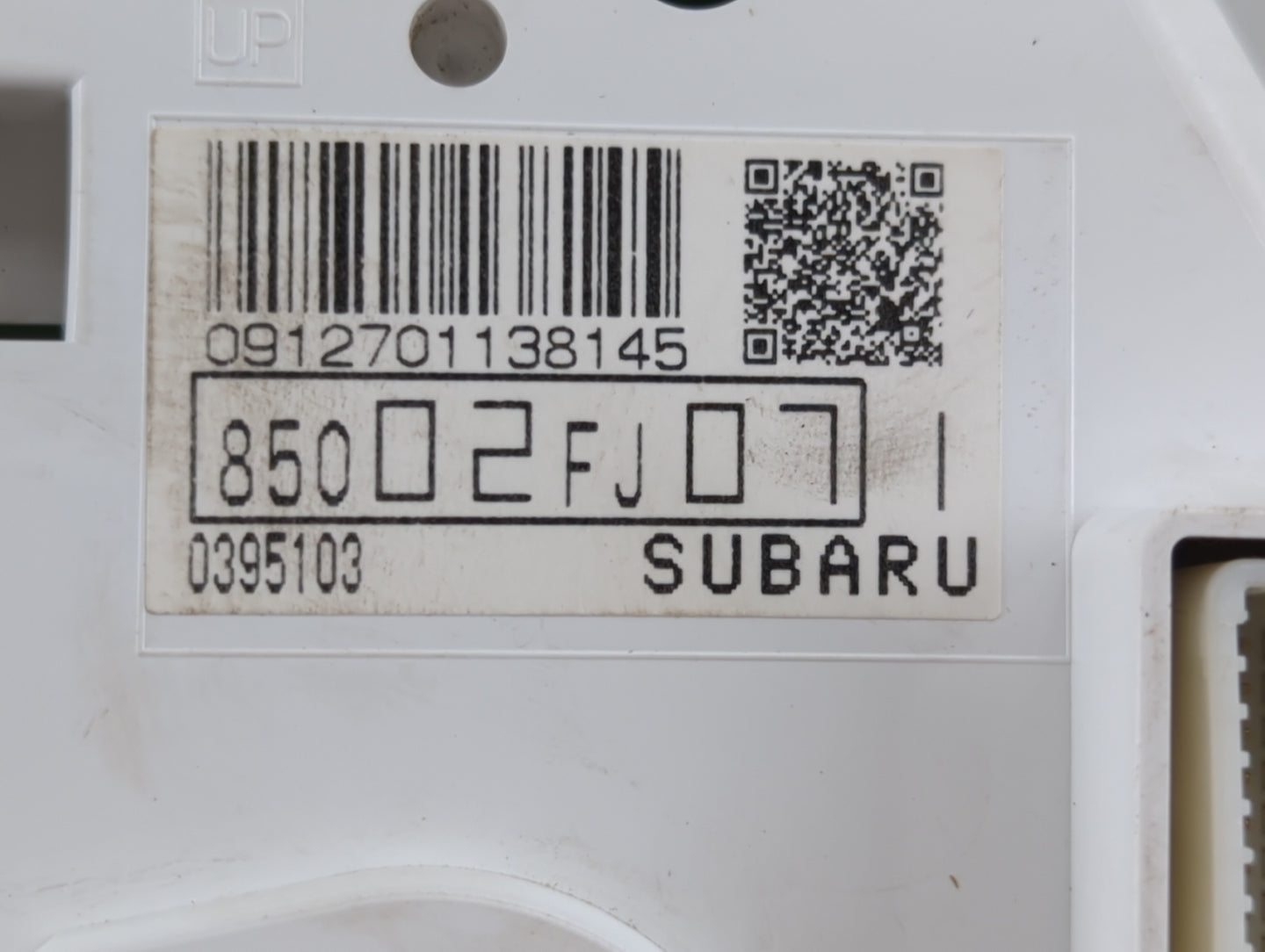 2012 Subaru Impreza Instrument Cluster Speedometer Gauges P/N:85002FL071 Fits OEM Used Auto Parts - Oemusedautoparts1.com