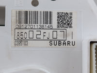 2012 Subaru Impreza Instrument Cluster Speedometer Gauges P/N:85002FL071 Fits OEM Used Auto Parts - Oemusedautoparts1.com