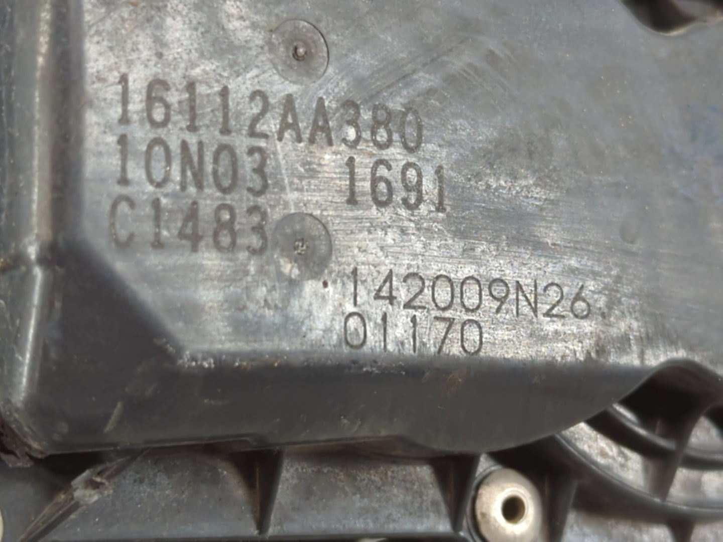 2012-2016 Subaru Impreza Throttle Body P/N:16112AA380 Fits Fits 2011 2012 2013 2014 2015 2016 2017 2018 OEM Used Auto Parts 