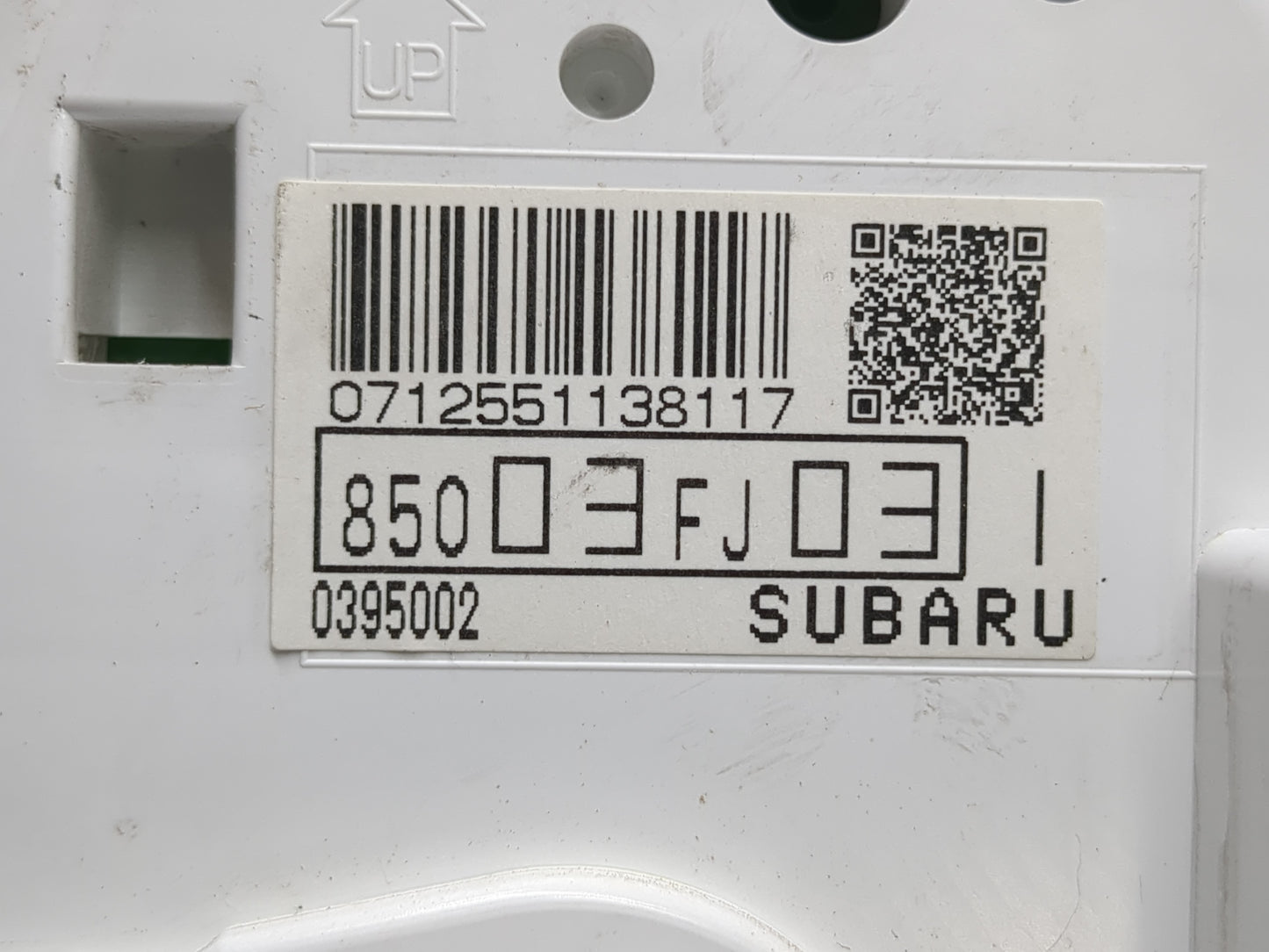 2012 Subaru Impreza Instrument Cluster Speedometer Gauges P/N:85003FJ031 Fits OEM Used Auto Parts - Oemusedautoparts1.com