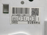 2012 Subaru Impreza Instrument Cluster Speedometer Gauges P/N:85003FJ031 Fits OEM Used Auto Parts - Oemusedautoparts1.com