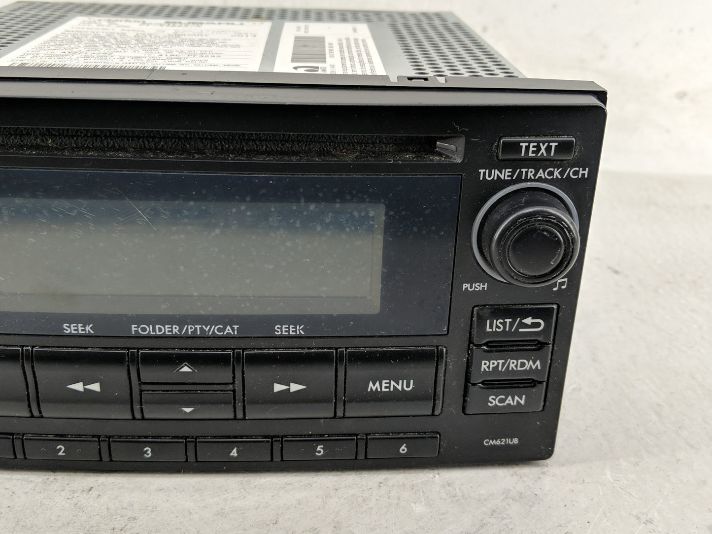 2012-2014 Subaru Impreza Radio AM FM Cd Player Receiver Replacement P/N:86201FJ620 86201FJ600 Fits Fits 2012 2013 2014 OEM U