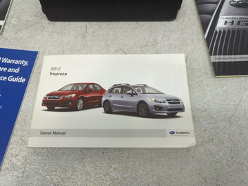2012 Subaru Impreza Owners Manual Book Guide P/N:A1120BE-A MSA5M1213A OEM Used Auto Parts