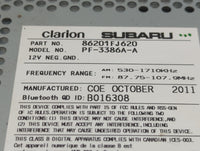 2012-2014 Subaru Impreza Radio AM FM Cd Player Receiver Replacement P/N:86201FJ620 Fits Fits 2012 2013 2014 OEM Used Auto Pa