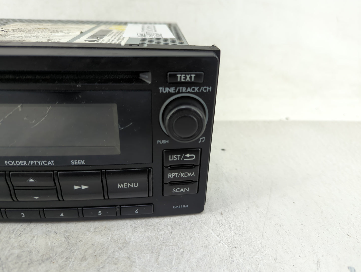 2012-2014 Subaru Impreza Radio AM FM Cd Player Receiver Replacement P/N:86201FJ620 Fits Fits 2012 2013 2014 OEM Used Auto Pa