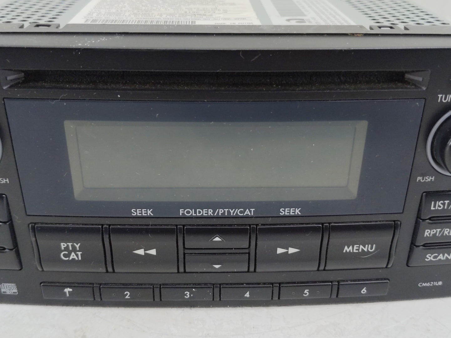 2012-2014 Subaru Impreza Radio AM FM Cd Player Receiver Replacement P/N:86201FJ620 Fits Fits 2012 2013 2014 OEM Used Auto Pa