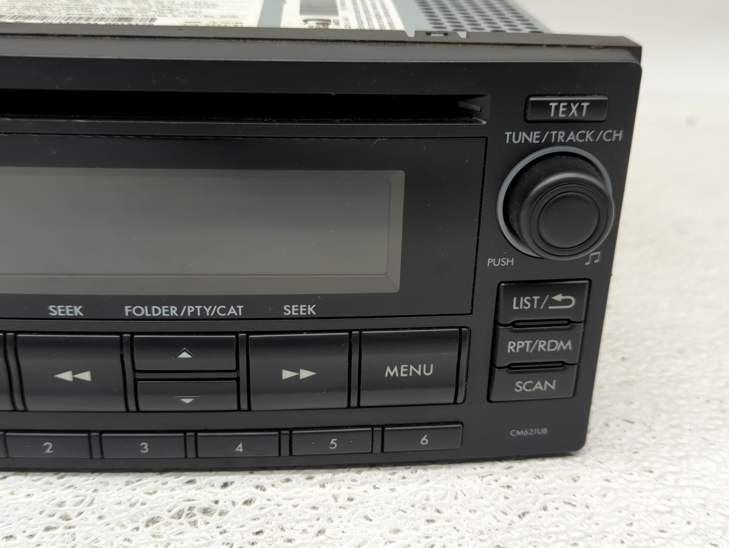 2012-2014 Subaru Impreza Radio AM FM Cd Player Receiver Replacement P/N:86201FJ620 Fits Fits 2012 2013 2014 OEM Used Auto Pa