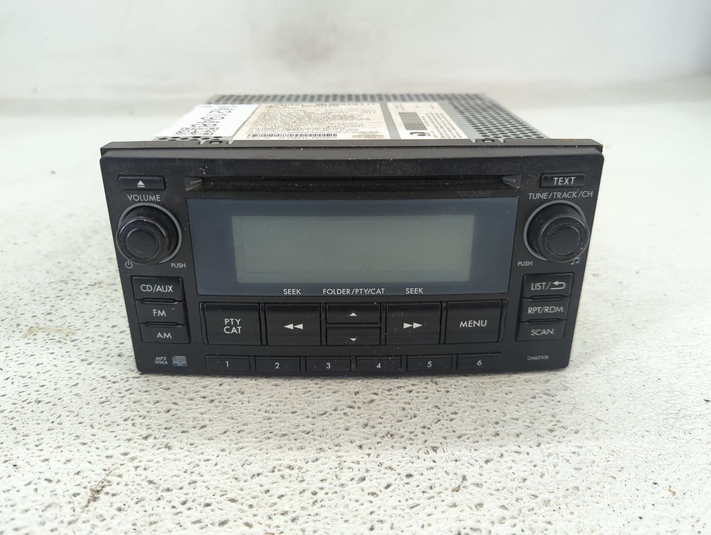 2012-2014 Subaru Impreza Radio AM FM Cd Player Receiver Replacement P/N:86201FJ620 Fits Fits 2012 2013 2014 OEM Used Auto Pa