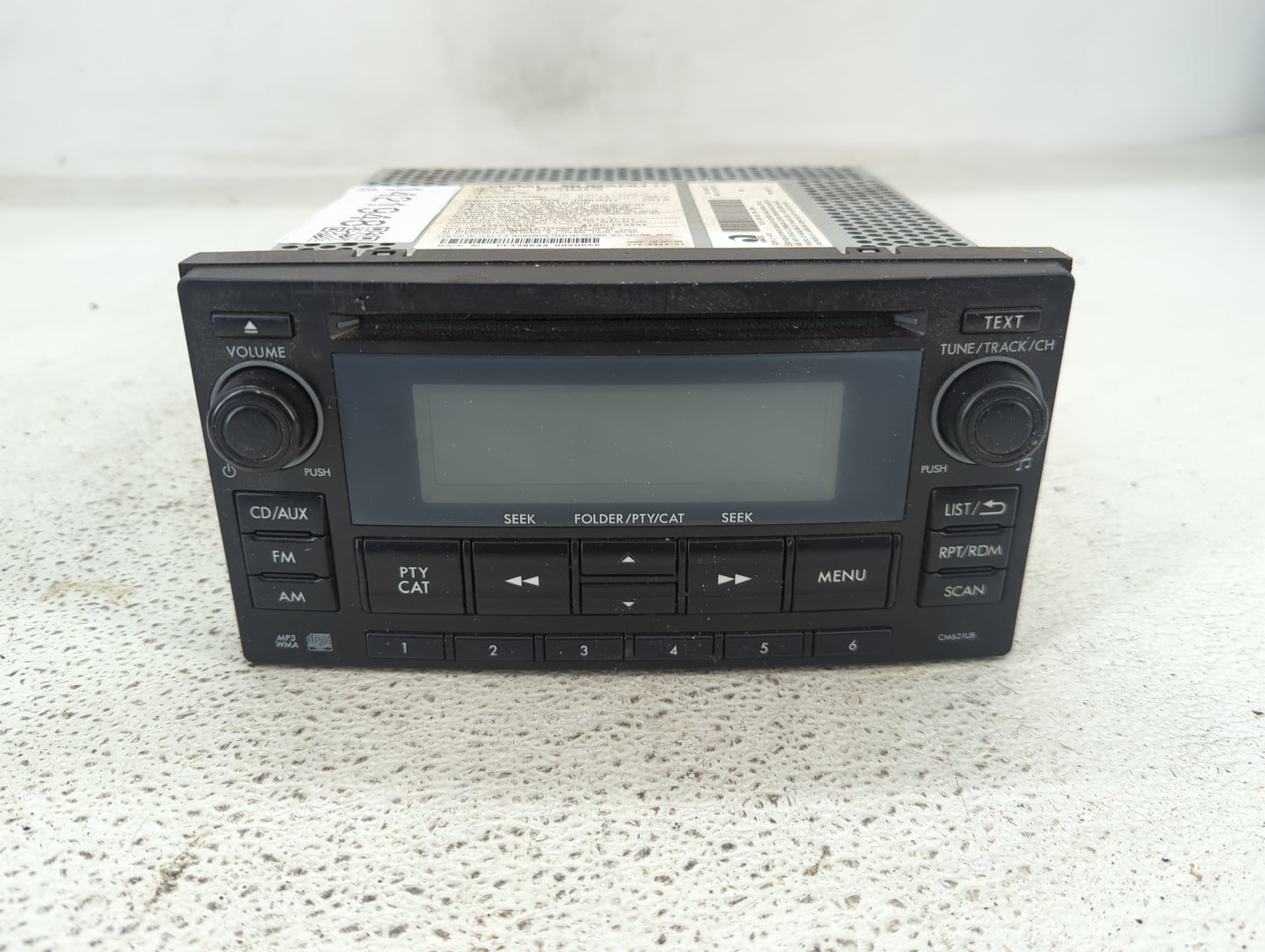 2012-2014 Subaru Impreza Radio AM FM Cd Player Receiver Replacement P/N:86201FJ620 Fits Fits 2012 2013 2014 OEM Used Auto Pa