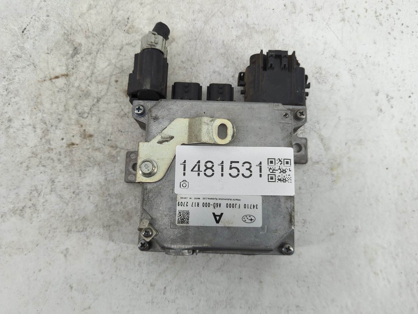 2012 Subaru Impreza PCM Engine Control Computer ECU ECM PCU OEM P/N:34710FJ000 A6D-000 Fits OEM Used Auto Parts - Oemusedaut
