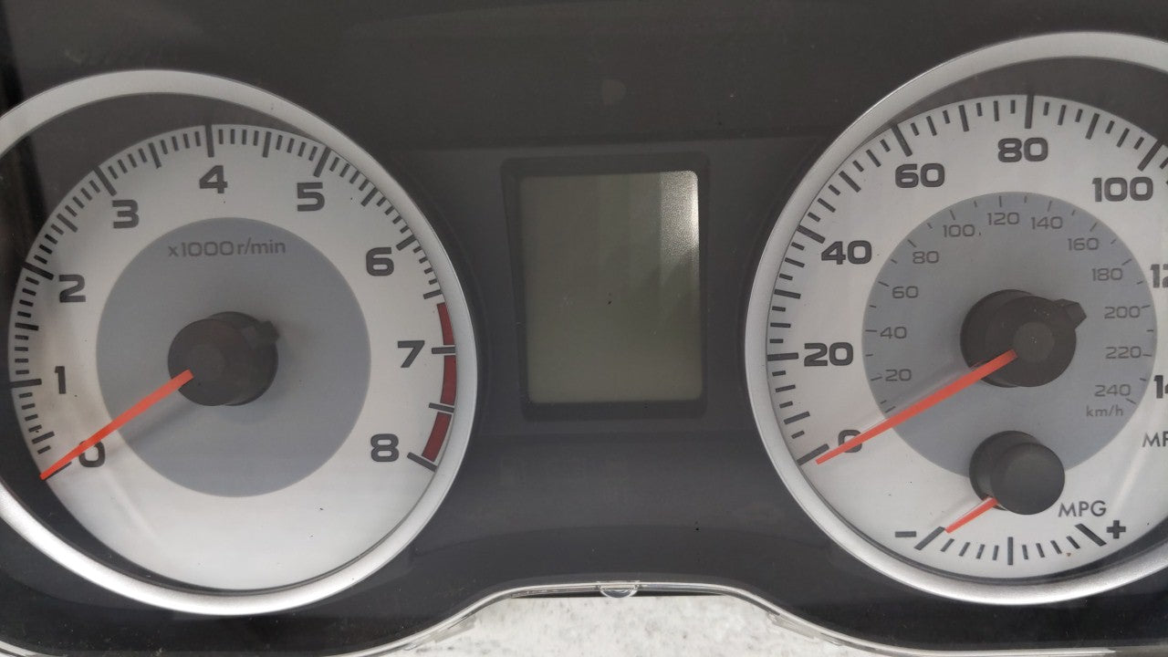 2012 Subaru Impreza Instrument Cluster Speedometer Gauges P/N:85002FJ071 85002FJ07 Fits OEM Used Auto Parts - Oemusedautopar