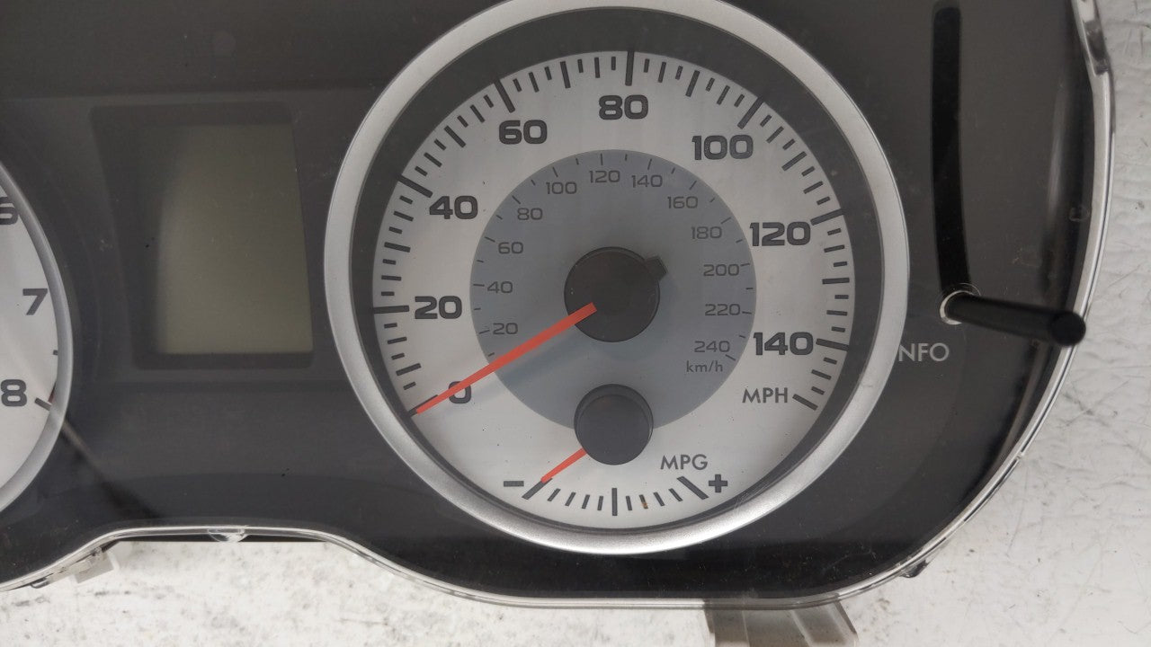 2012 Subaru Impreza Instrument Cluster Speedometer Gauges P/N:85002FJ071 85002FJ07 Fits OEM Used Auto Parts - Oemusedautopar