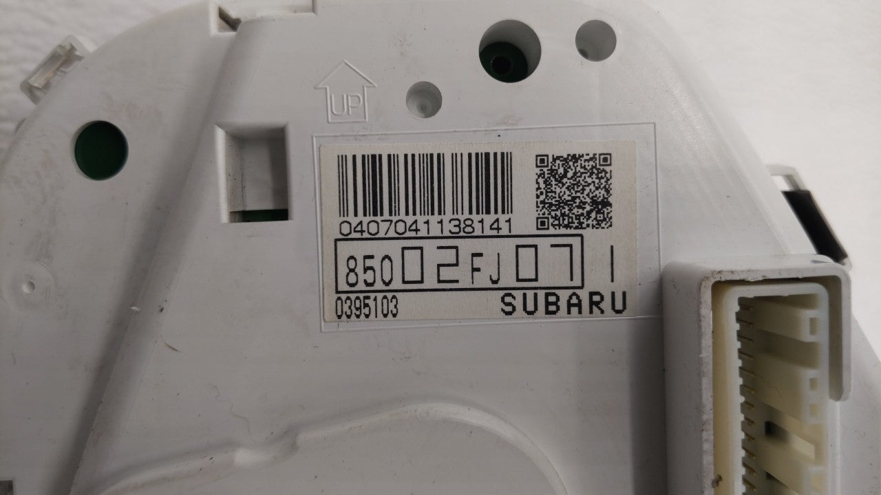 2012 Subaru Impreza Instrument Cluster Speedometer Gauges P/N:85002FJ071 85002FJ07 Miles: Fits OEM Used Auto Parts - Oemused