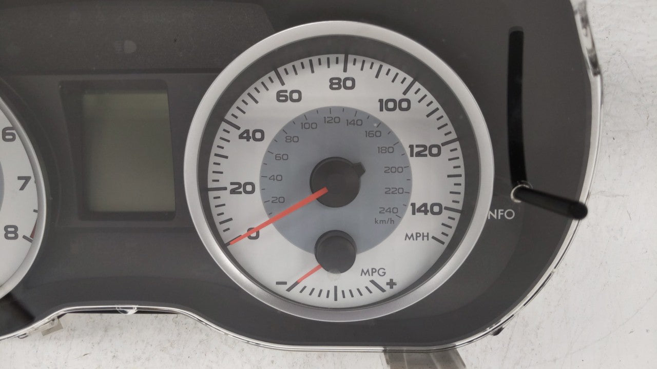 2012 Subaru Impreza Instrument Cluster Speedometer Gauges P/N:85002FJ071 85002FJ07 Fits OEM Used Auto Parts - Oemusedautopar