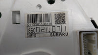2012 Subaru Impreza Instrument Cluster Speedometer Gauges P/N:85002FJ071 85002FJ07 Fits OEM Used Auto Parts - Oemusedautopar
