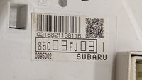 2012 Subaru Impreza Instrument Cluster Speedometer Gauges P/N:85003FJ031 85002FJ071 Fits OEM Used Auto Parts - Oemusedautopa