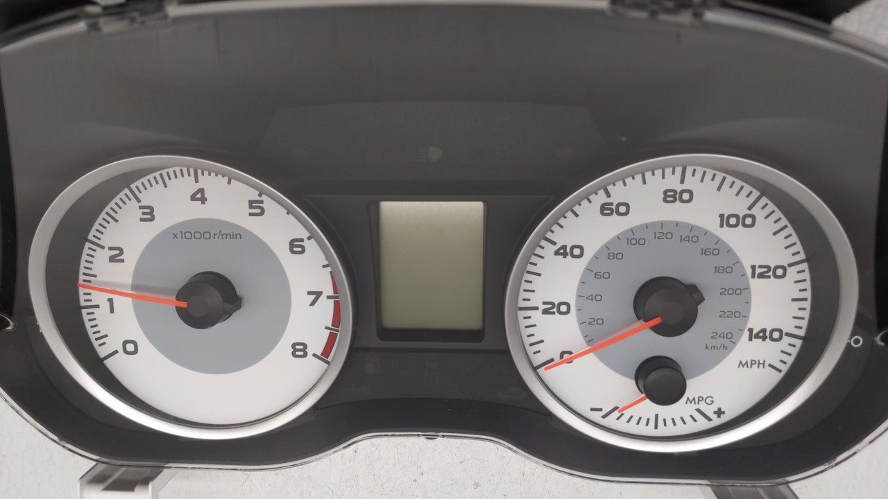 2012 Subaru Impreza Instrument Cluster Speedometer Gauges P/N:85002FJ071 85002FJ07 Fits OEM Used Auto Parts - Oemusedautopar