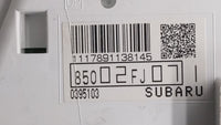 2012 Subaru Impreza Instrument Cluster Speedometer Gauges P/N:85002FJ071 85002FJ07 Fits OEM Used Auto Parts - Oemusedautopar