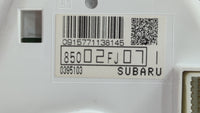 2012 Subaru Impreza Instrument Cluster Speedometer Gauges P/N:85002FJ071 85002FJ07 Fits OEM Used Auto Parts - Oemusedautopar