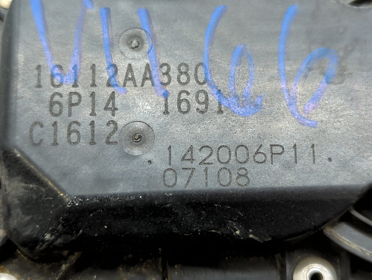 2012-2016 Subaru Impreza Throttle Body P/N:16112AA380 Fits Fits 2011 2012 2013 2014 2015 2016 2017 OEM Used Auto Parts - Oem
