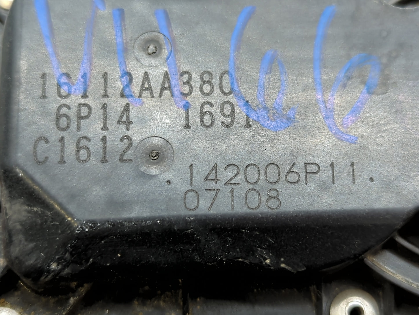 2012-2016 Subaru Impreza Throttle Body P/N:16112AA380 Fits Fits 2011 2012 2013 2014 2015 2016 2017 OEM Used Auto Parts - Oem