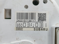 2012 Subaru Impreza Instrument Cluster Speedometer Gauges P/N:85003FJ031 85002FJ071 Fits OEM Used Auto Parts - Oemusedautopa