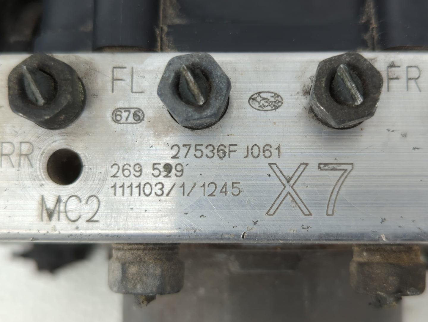 2012 Subaru Impreza ABS Pump Control Module Replacement P/N:27536FJ061 Fits OEM Used Auto Parts - Oemusedautoparts1.com