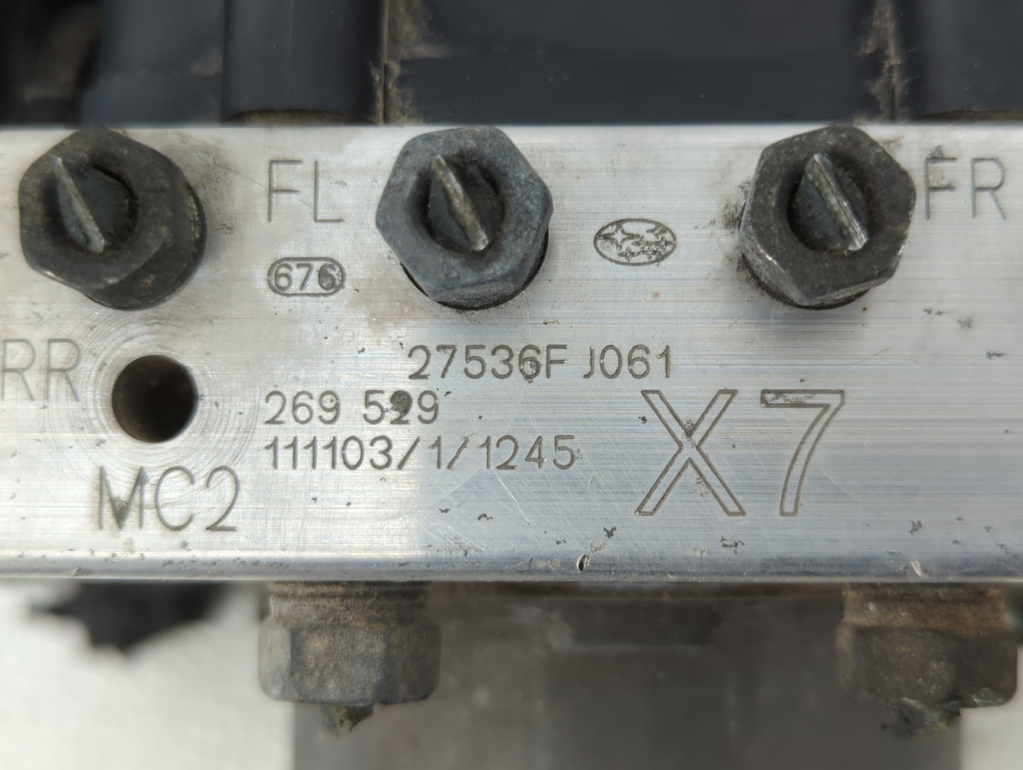 2012 Subaru Impreza ABS Pump Control Module Replacement P/N:27536FJ061 Fits OEM Used Auto Parts - Oemusedautoparts1.com