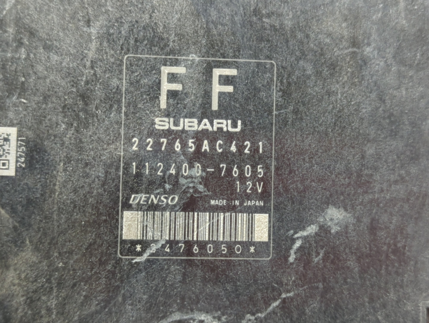 2012 Subaru Impreza PCM Engine Control Computer ECU ECM PCU OEM P/N:34710 FJ000 22765AC421, 22765AC381, 22765AC422 Fits OEM 