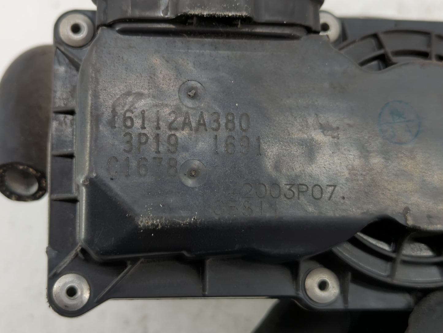 2012-2016 Subaru Impreza Throttle Body P/N:16112AA380 Fits Fits 2011 2012 2013 2014 2015 2016 2017 2018 OEM Used Auto Parts 