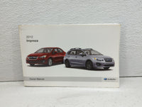 2012 Subaru Impreza Owners Manual Book Guide OEM Used Auto Parts - Oemusedautoparts1.com