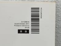 2012 Subaru Impreza Owners Manual Book Guide OEM Used Auto Parts - Oemusedautoparts1.com