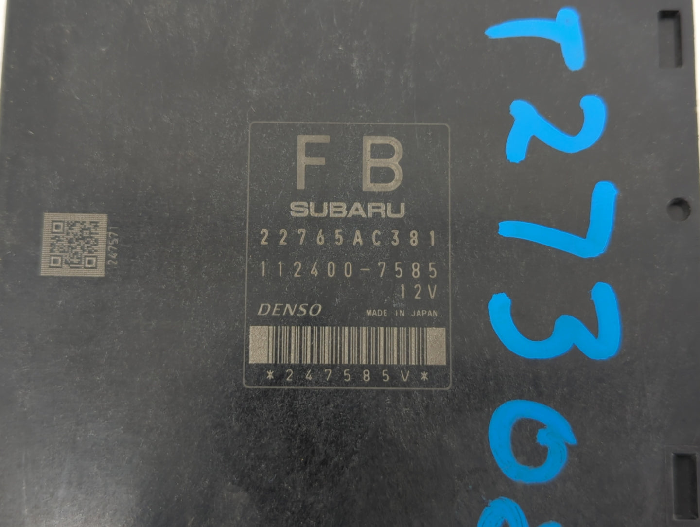 2012 Subaru Impreza PCM Engine Control Computer ECU ECM PCU OEM P/N:22765AC381 22765AC420 Fits OEM Used Auto Parts - Oemused