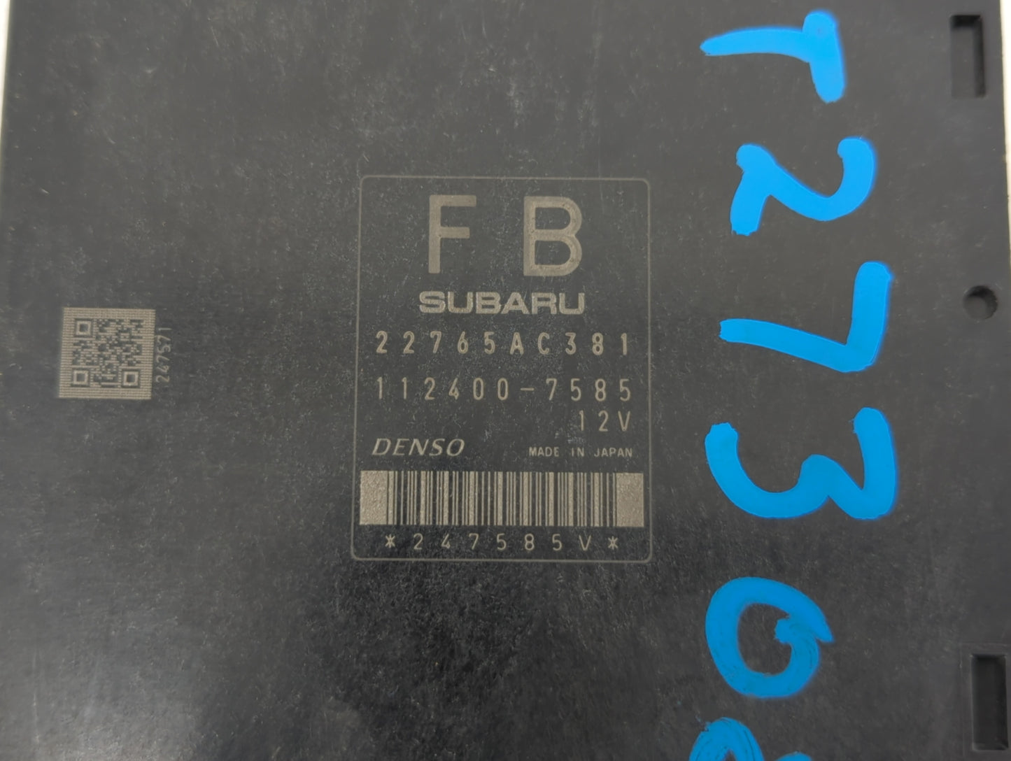 2012 Subaru Impreza PCM Engine Control Computer ECU ECM PCU OEM P/N:22765AC381 22765AC420 Fits OEM Used Auto Parts - Oemused