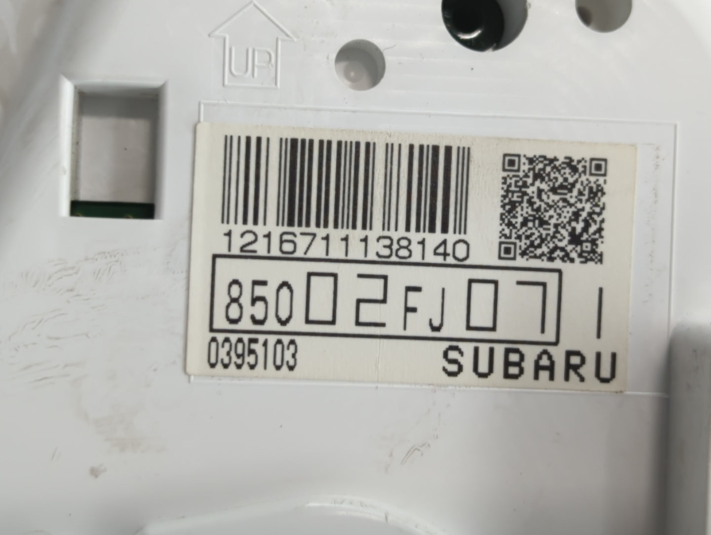 2012 Subaru Impreza Instrument Cluster Speedometer Gauges P/N:85002FJ071 85002FJ07 Fits OEM Used Auto Parts - Oemusedautopar