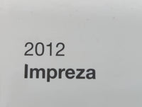 2012 Subaru Impreza Owners Manual Book Guide OEM Used Auto Parts - Oemusedautoparts1.com