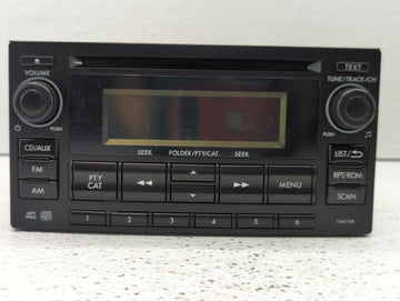 2012 Subaru Impreza Radio AM FM Cd Player Receiver Replacement P/N:86201FJ620 86201FJ600 Fits OEM Used Auto Parts - Oemuseda