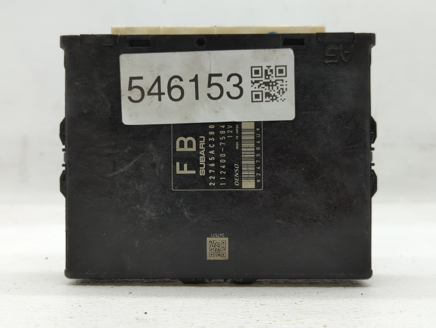 2012 Subaru Impreza PCM Engine Control Computer ECU ECM PCU OEM P/N:112400-7584 22765AC380, 22765AC381, 22765AC420 Fits OEM 